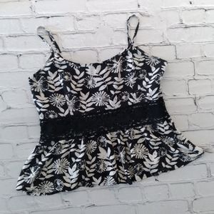 DEB spaghetti strap peplum top